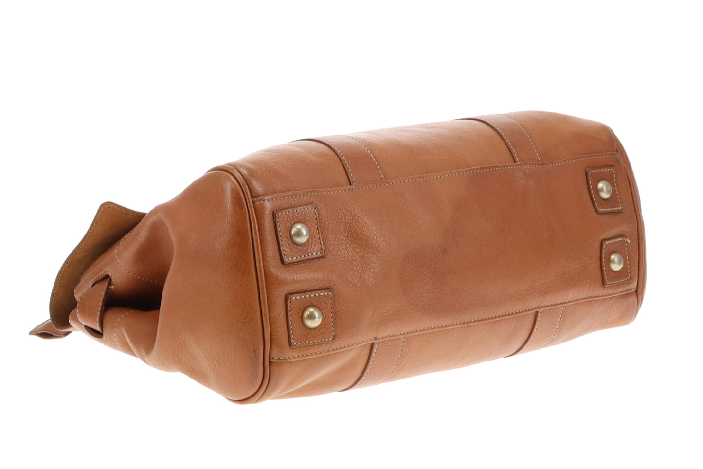 Mulberry Bayswater Natural Veg Tannded Leather In Oak With Brass