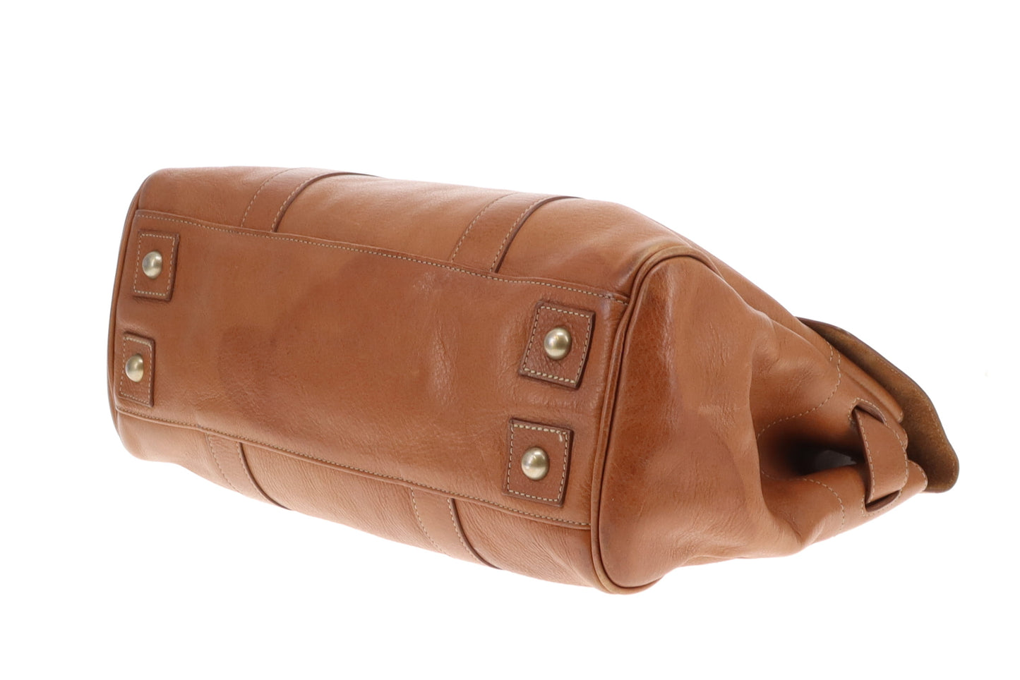 Mulberry Bayswater Natural Veg Tannded Leather In Oak With Brass