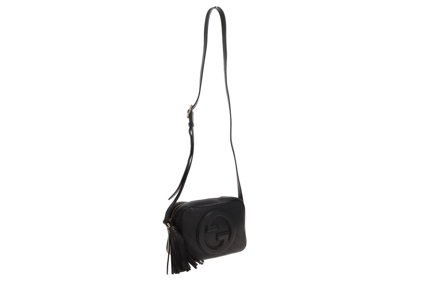 Gucci Blondie Camera Bag Black Leather