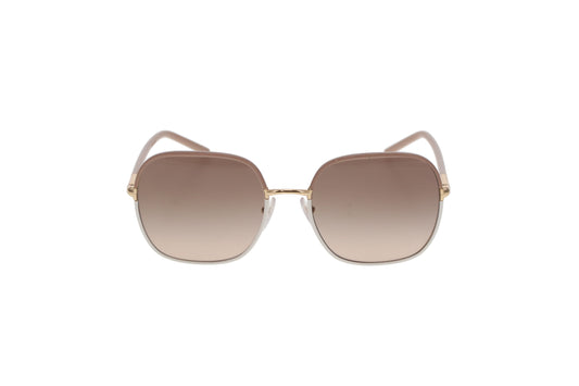 Prada Square SPR67X Sunglasses Beige & Gold