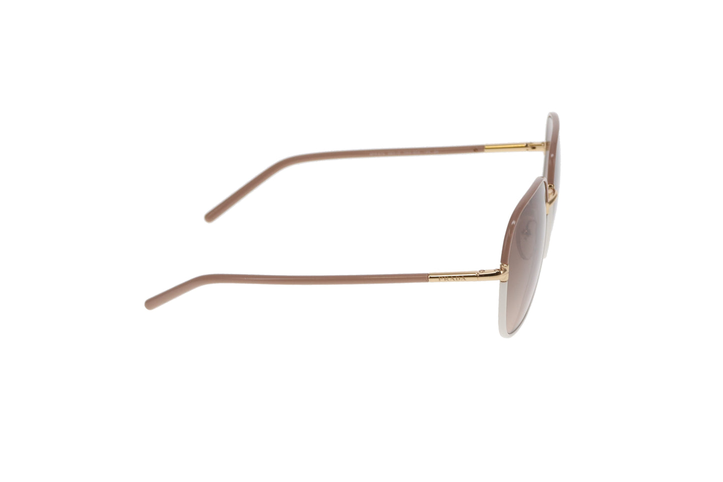 Prada Square SPR67X Sunglasses Beige & Gold