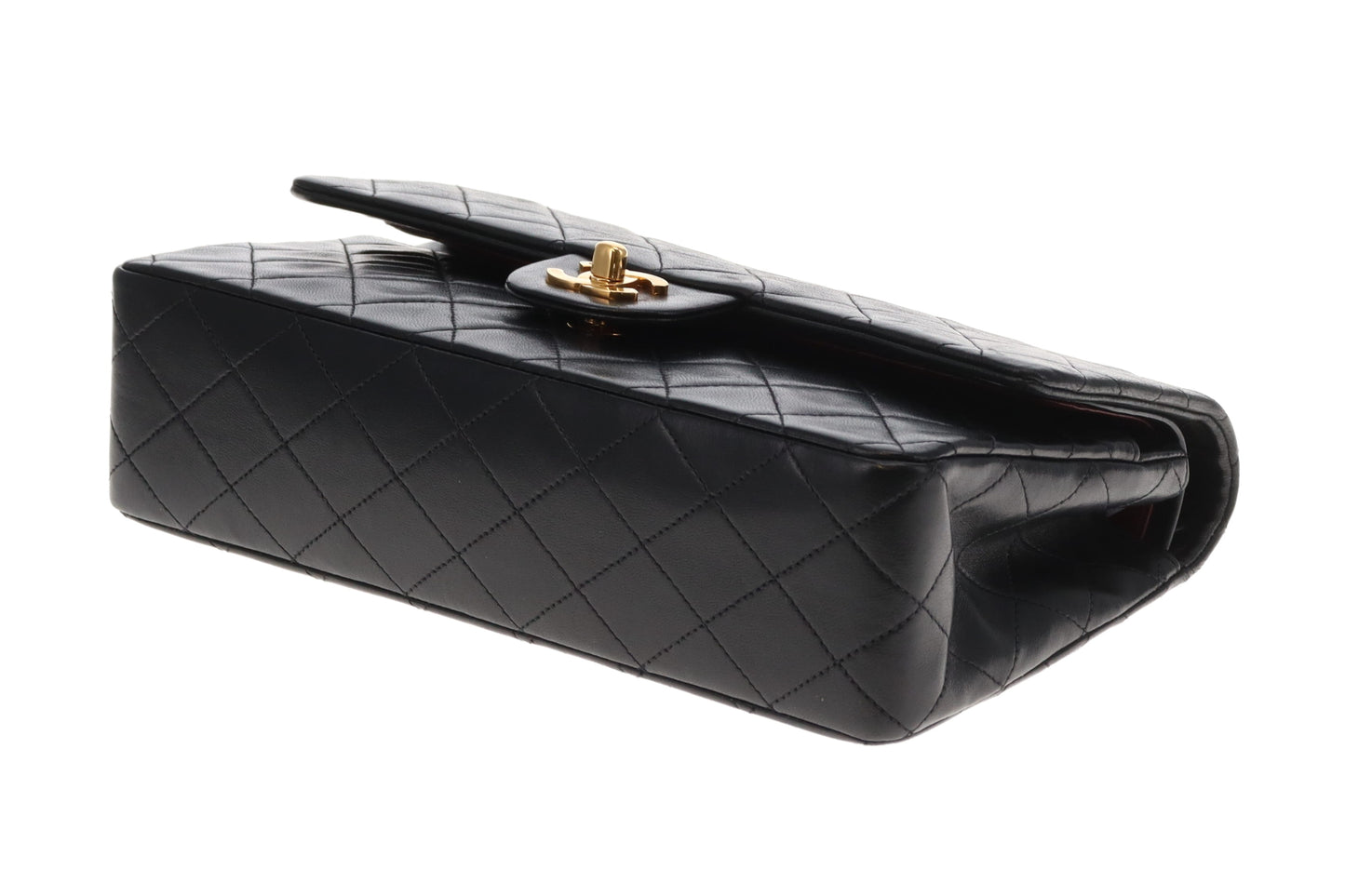 Chanel Classic Double Flap Medium Black Lambs GHW 1996/97