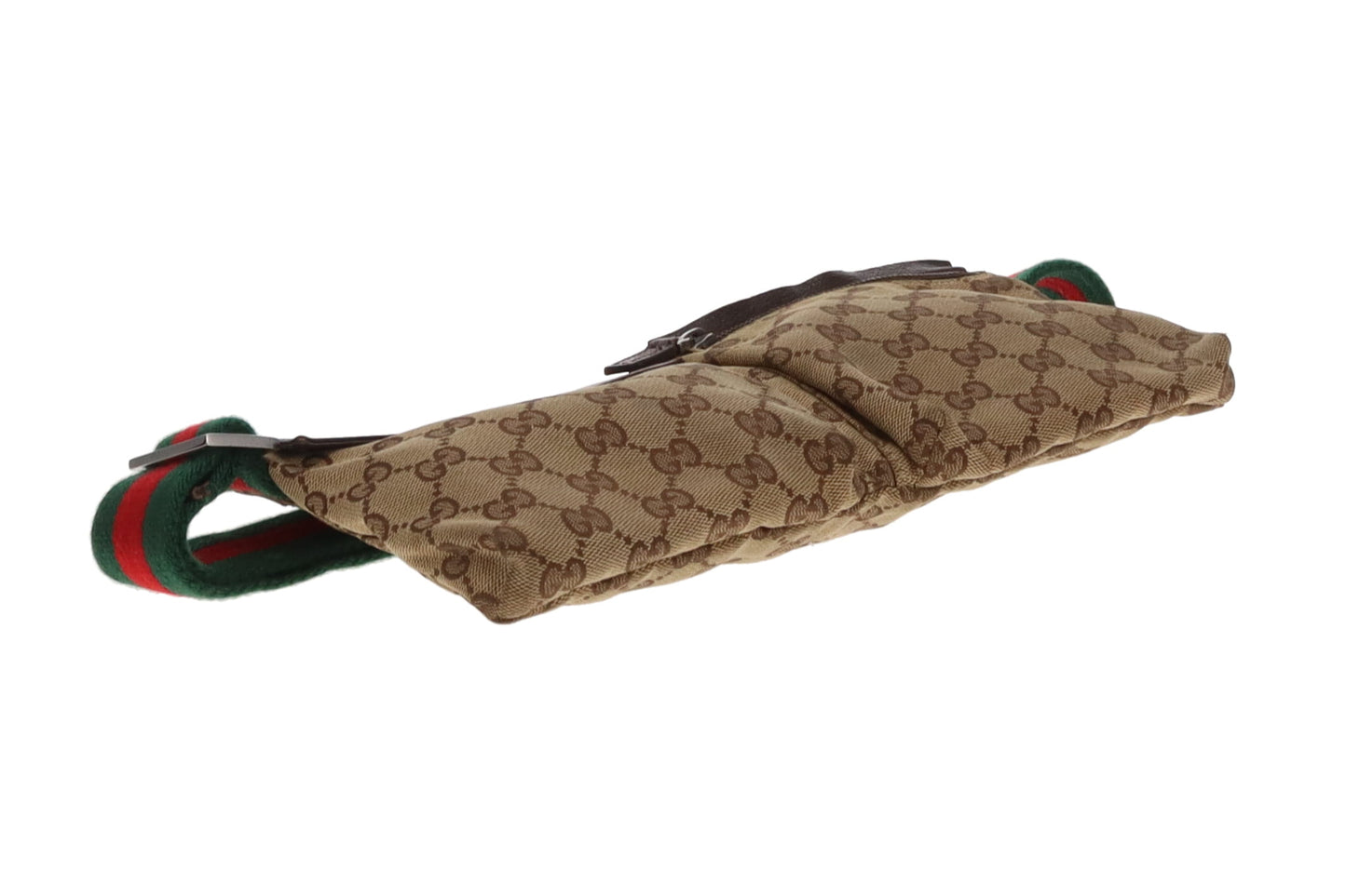 Gucci Vintage GG Canvas Twin Pocket Waist Bag