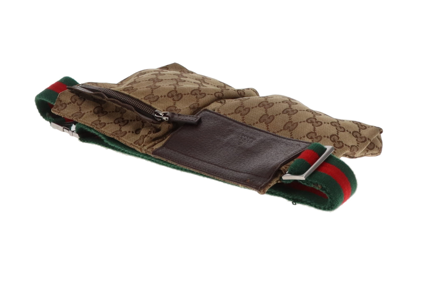 Gucci Vintage GG Canvas Twin Pocket Waist Bag