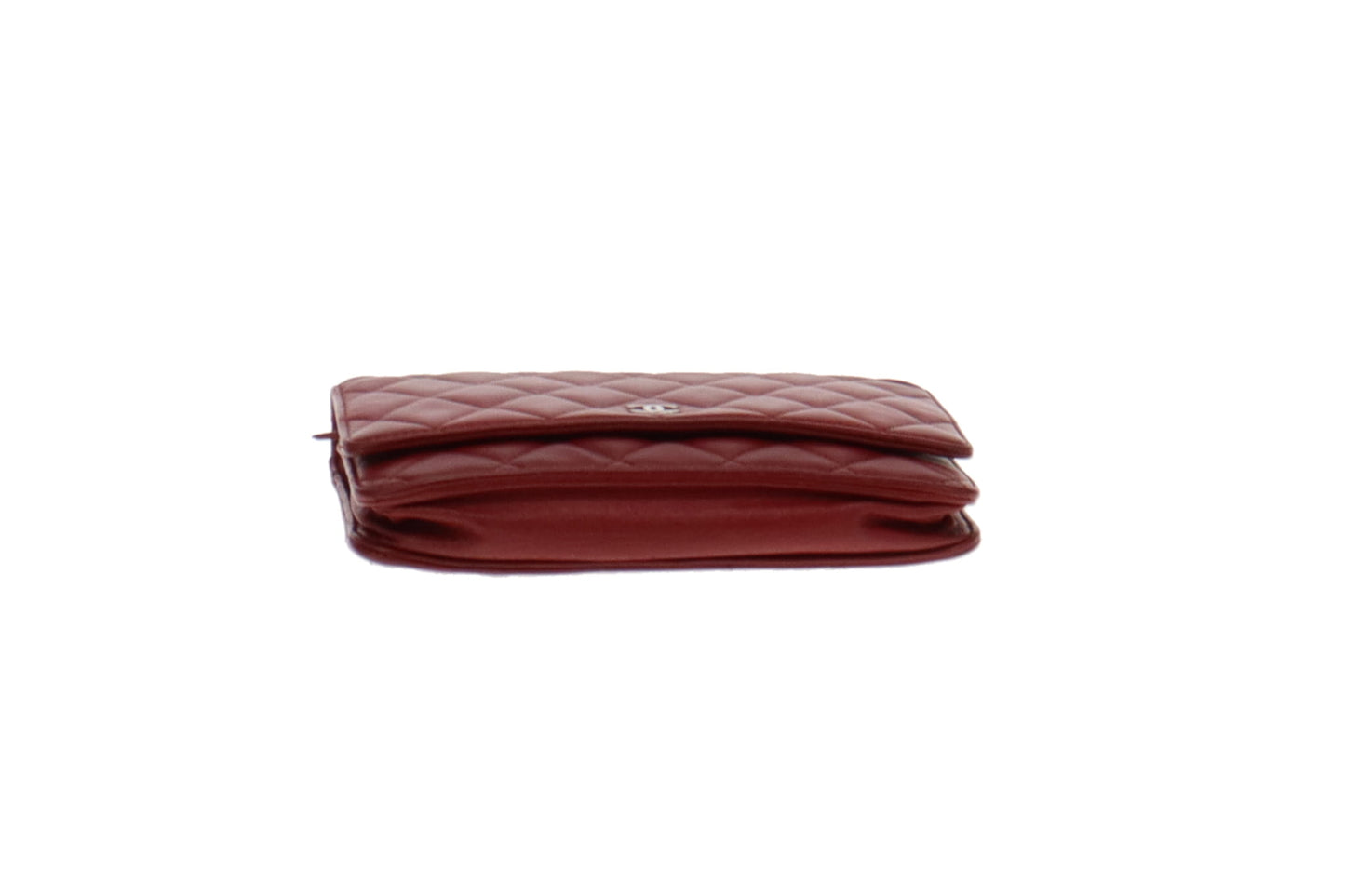 Chanel Deep Red Classic Wallet on Chain 2012