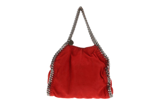 Stella McCartney Falabella Fold Over Mini Red Shaggy Deer