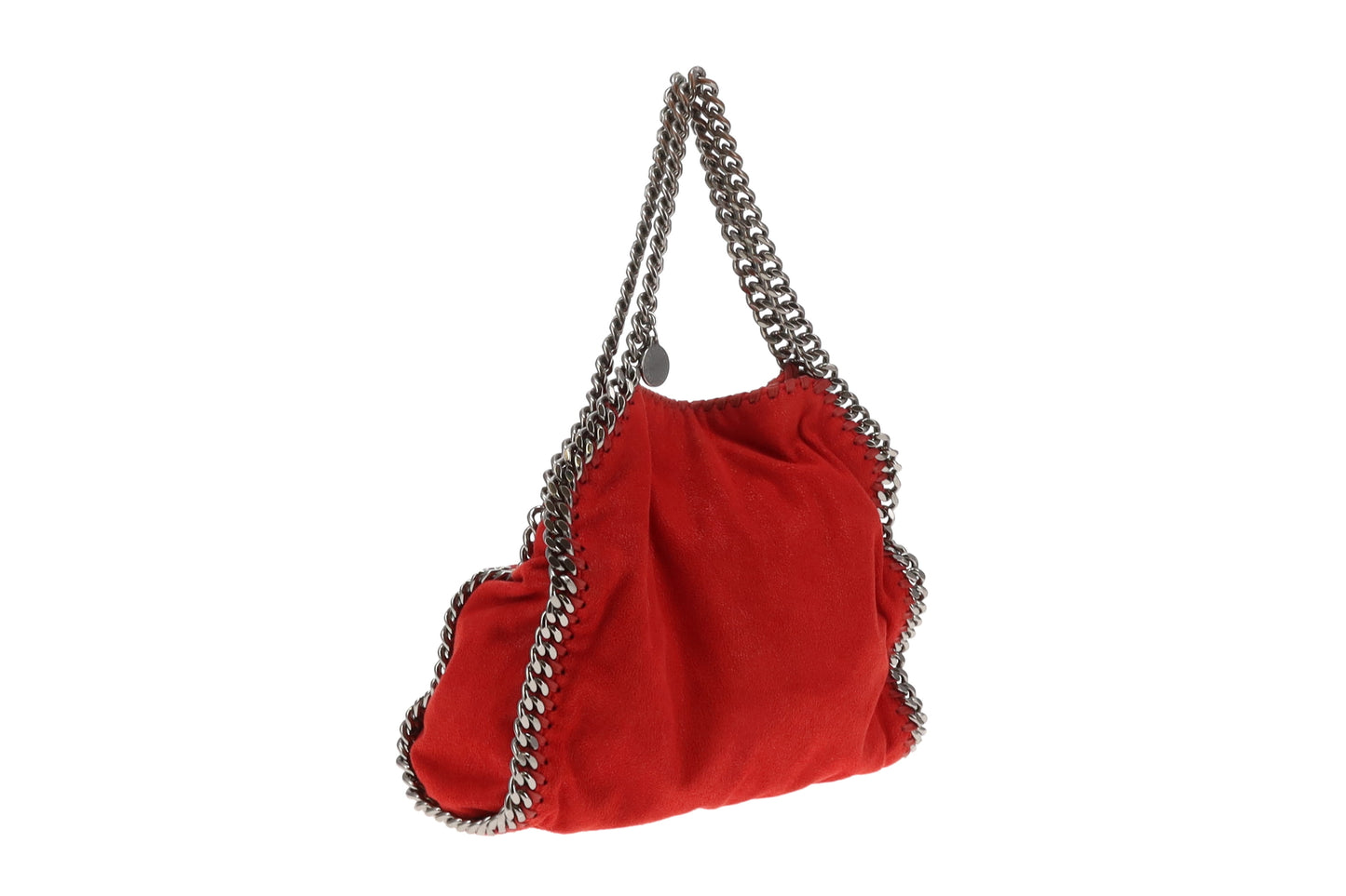 Stella McCartney Falabella Fold Over Mini Red Shaggy Deer