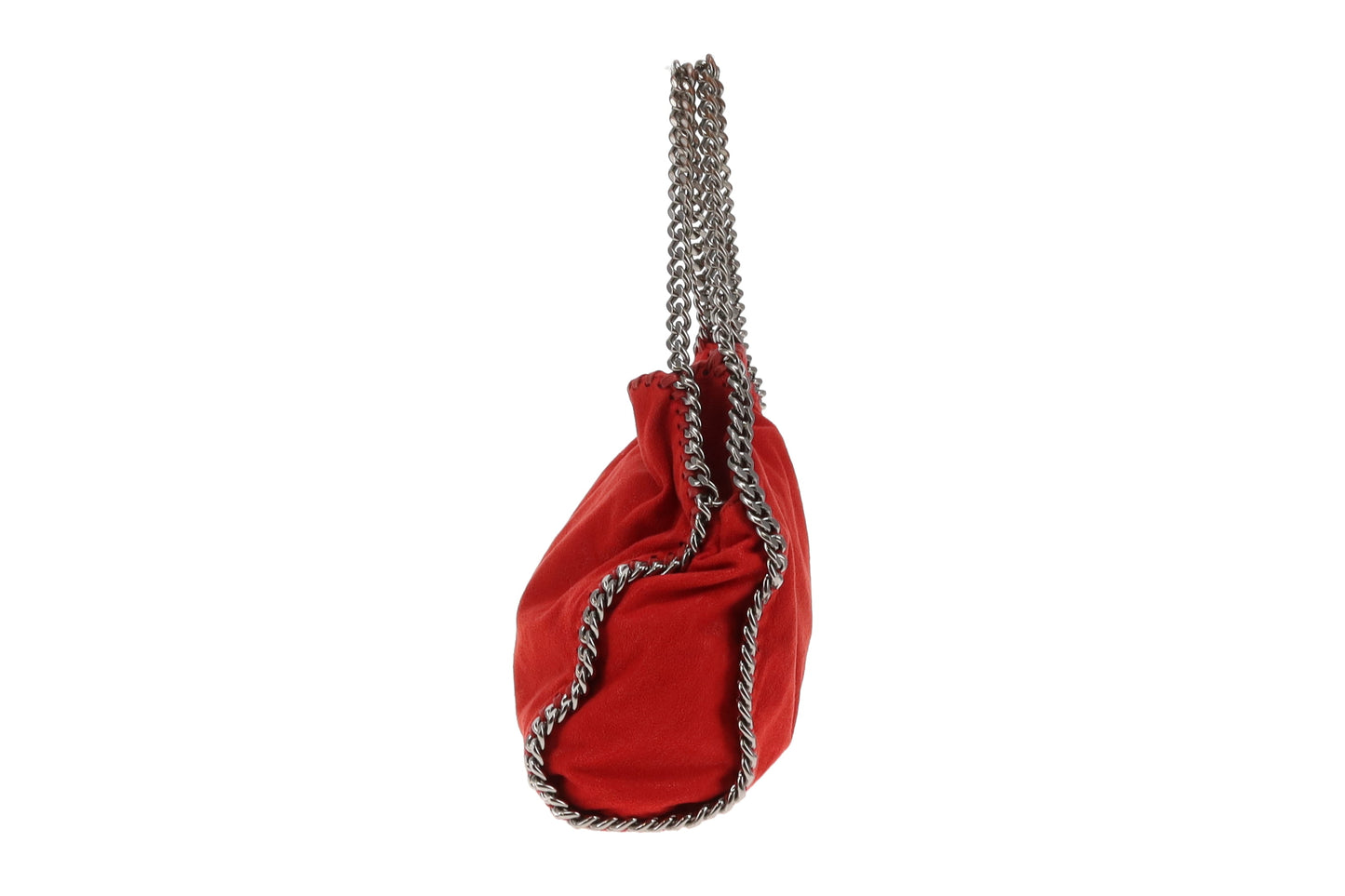 Stella McCartney Falabella Fold Over Mini Red Shaggy Deer