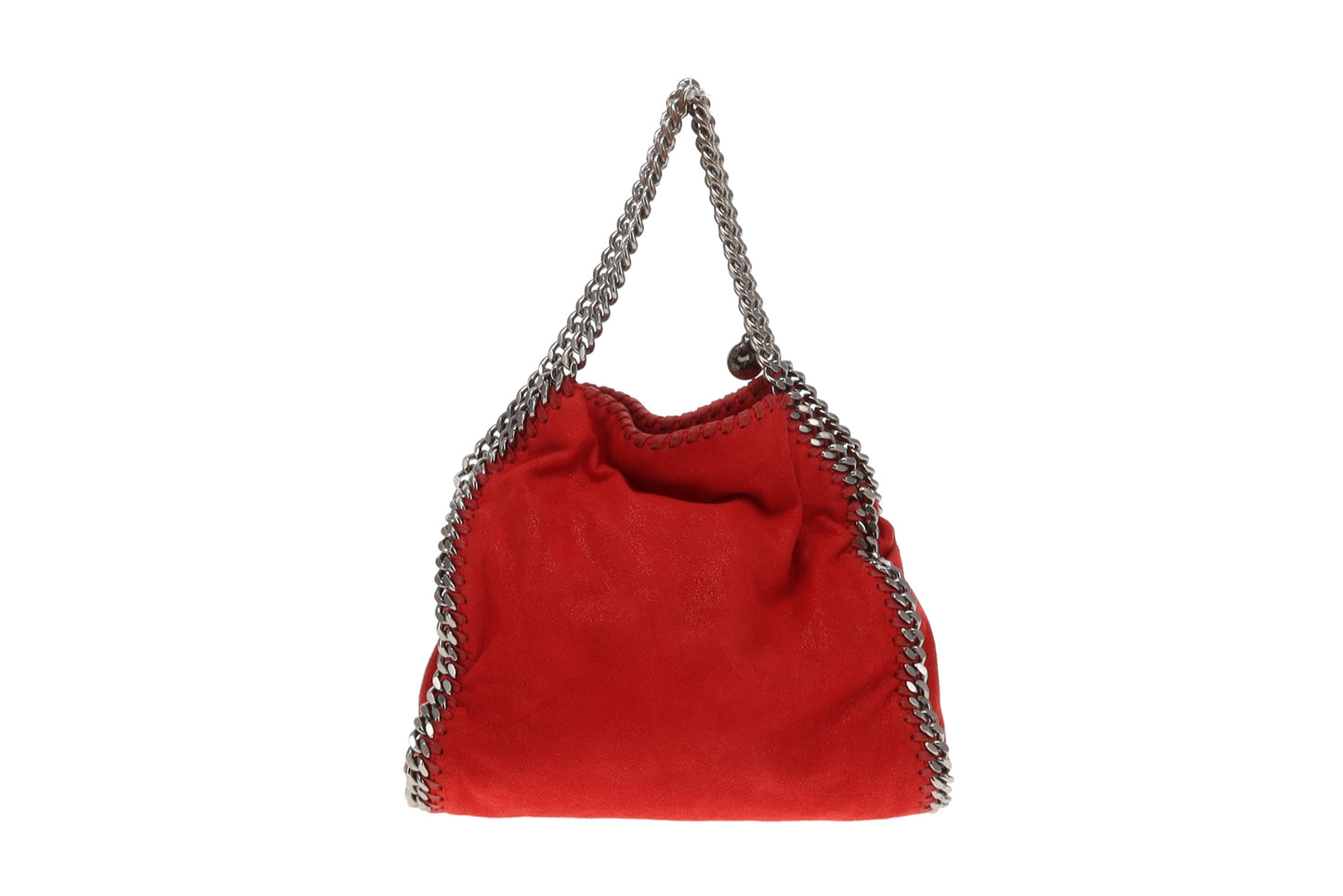 Stella McCartney Falabella Fold Over Mini Red Shaggy Deer