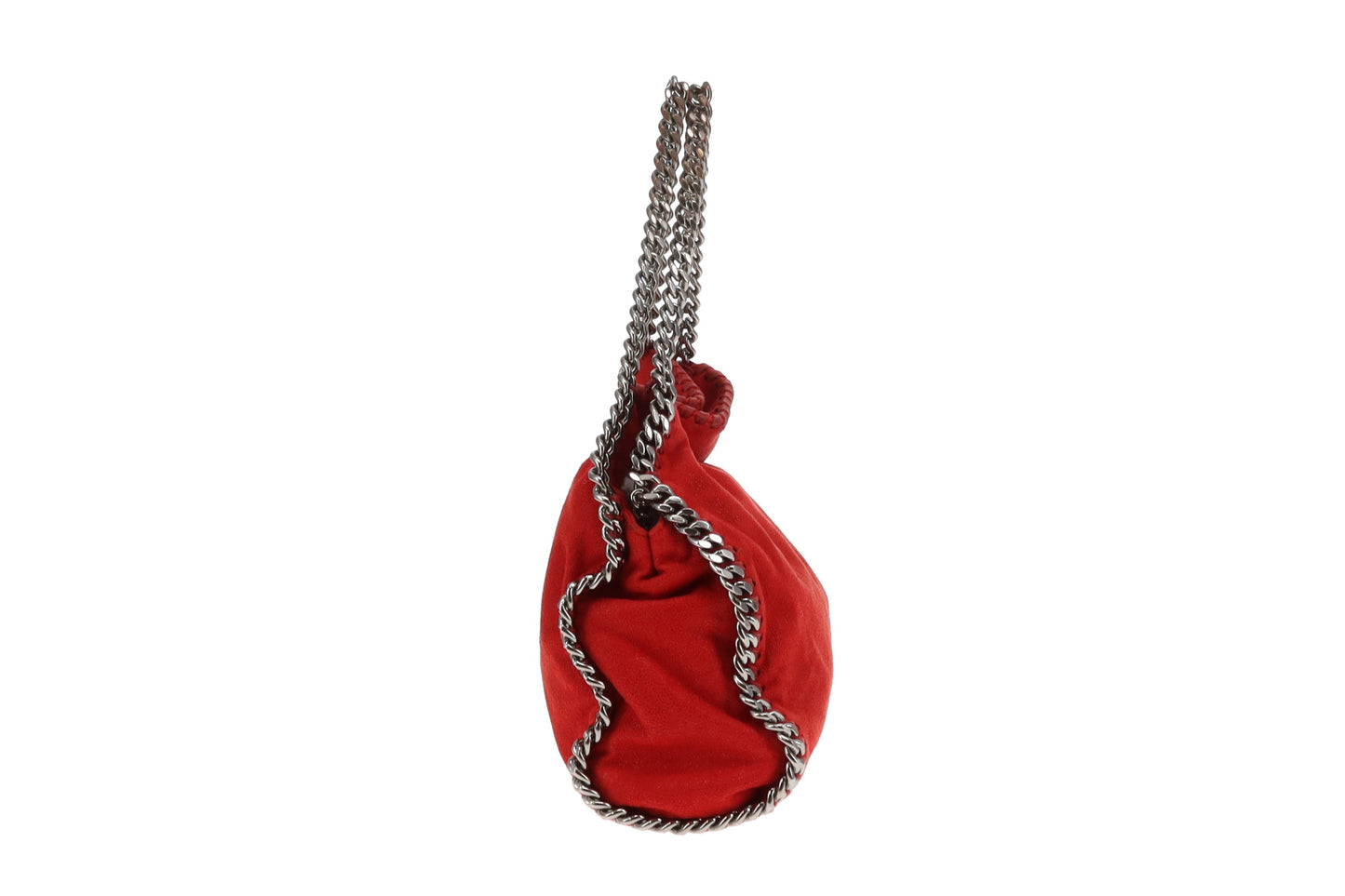 Stella McCartney Falabella Fold Over Mini Red Shaggy Deer