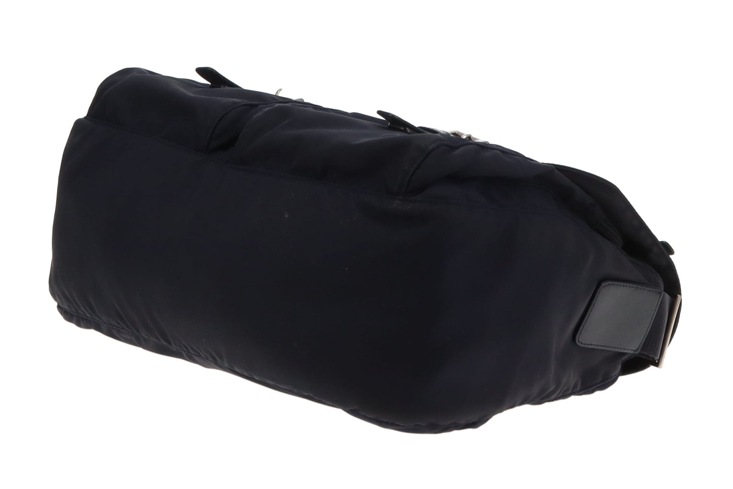 Prada Navy Nylon Twin Pocket East West Messenger Bag