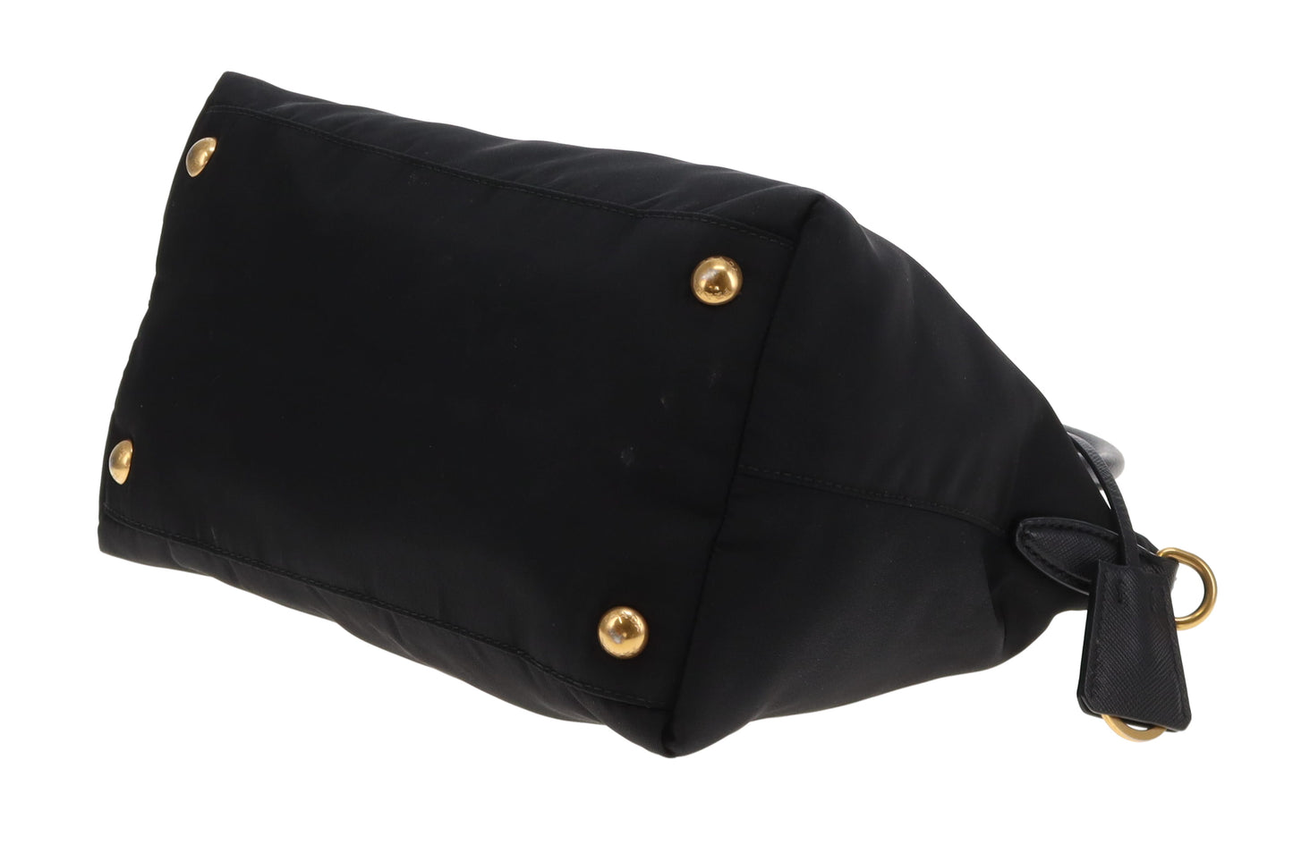 Prada Nylon Tote Small Convertible Black