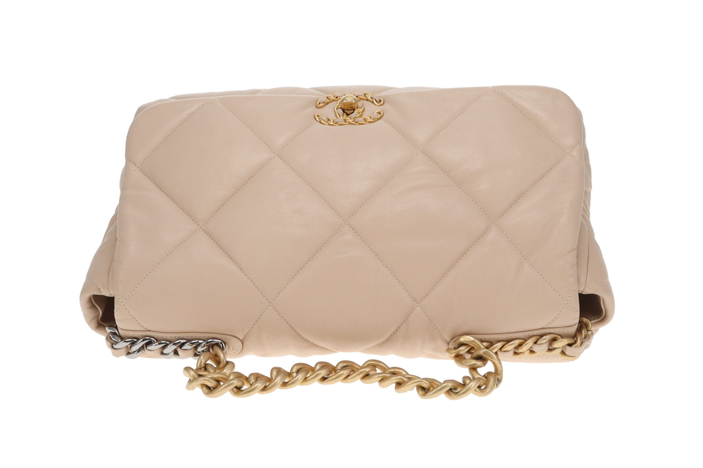 Chanel 19 Bag Maxi Beige Lambskin 2019