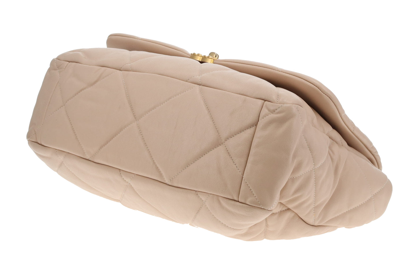 Chanel 19 Bag Maxi Beige Lambskin 2019