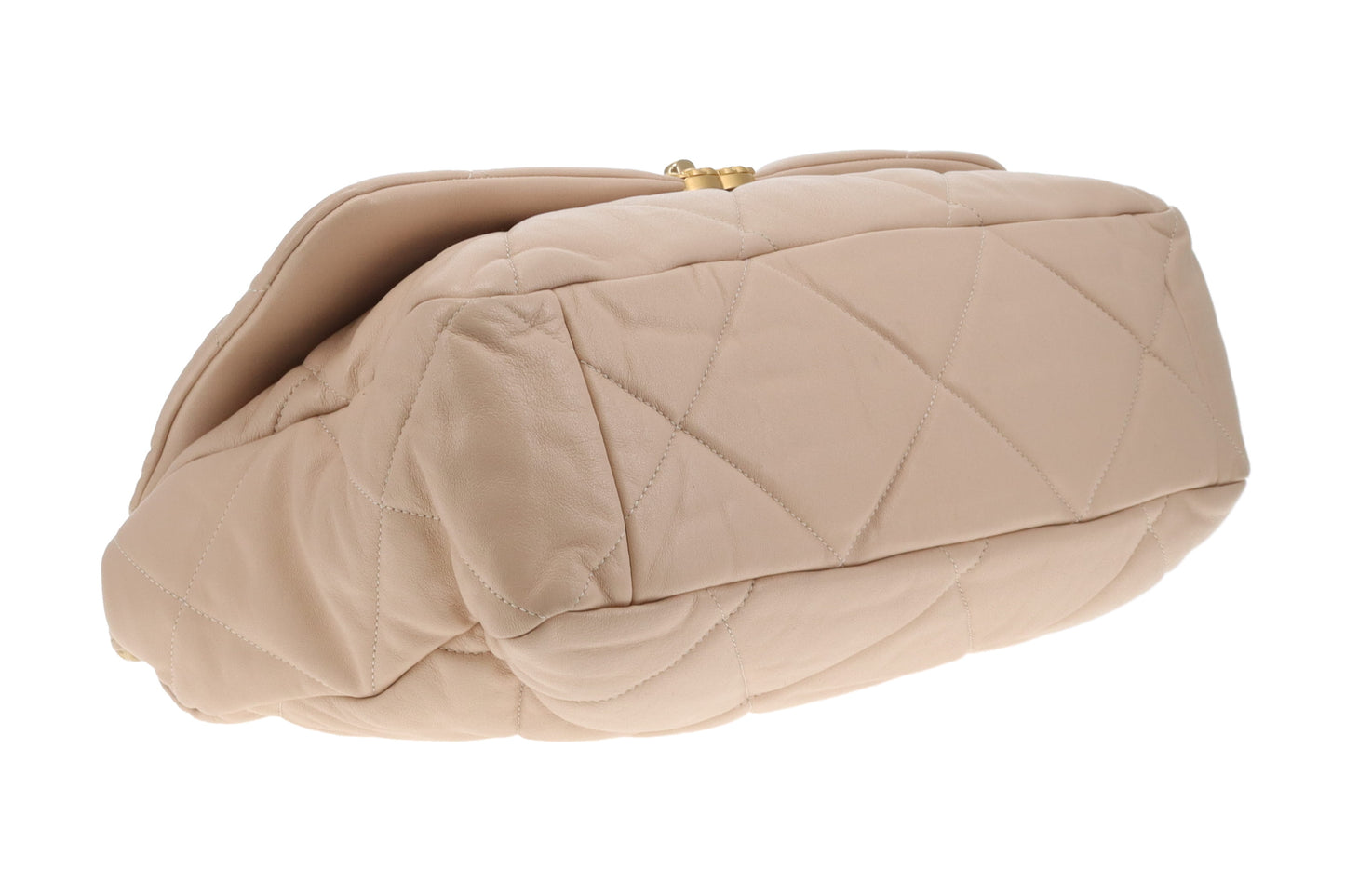 Chanel 19 Bag Maxi Beige Lambskin 2019