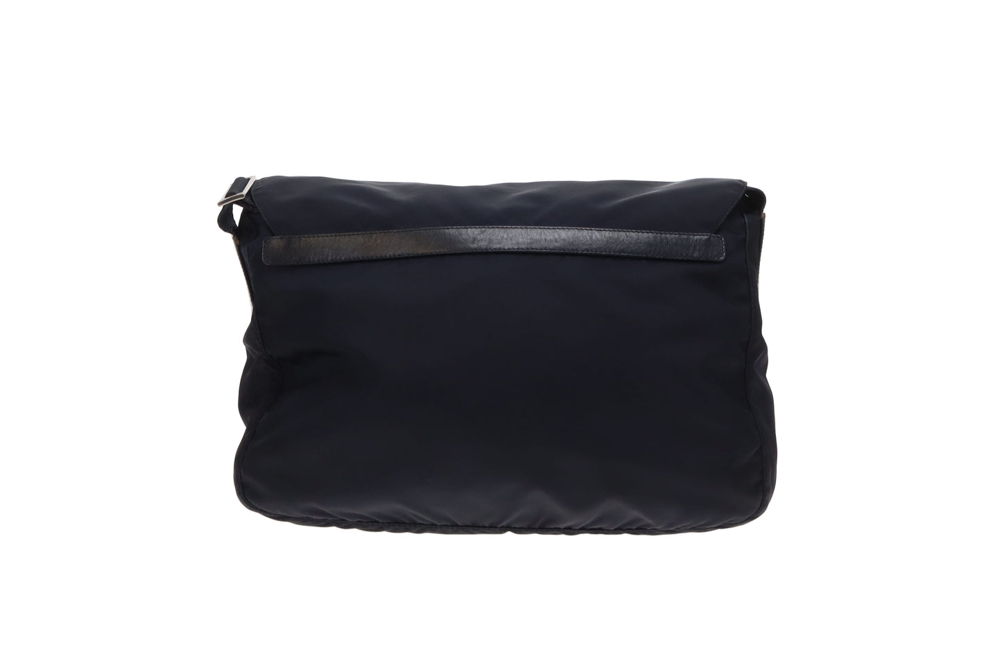 Prada Navy Nylon Twin Pocket East West Messenger Bag