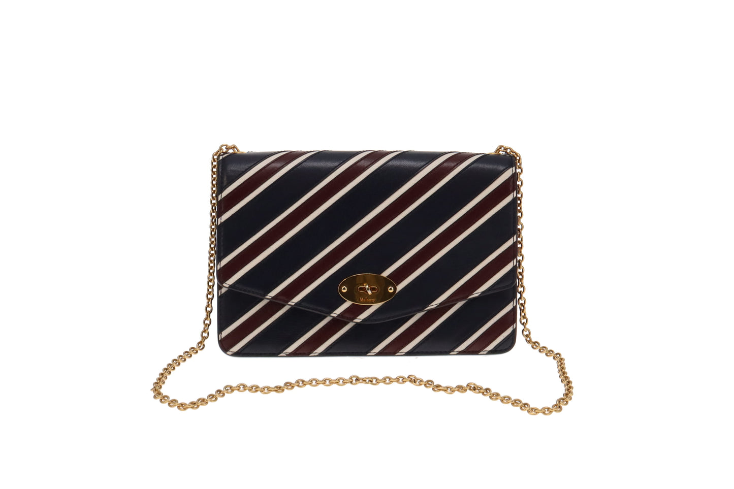 Mulberry Navy/White/Oxblood Striped Medium Darley