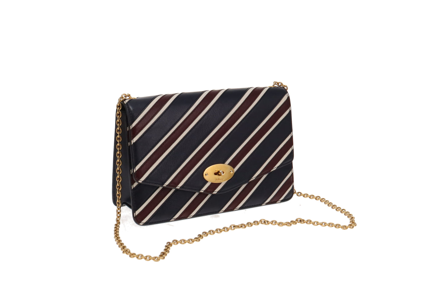 Mulberry Navy/White/Oxblood Striped Medium Darley