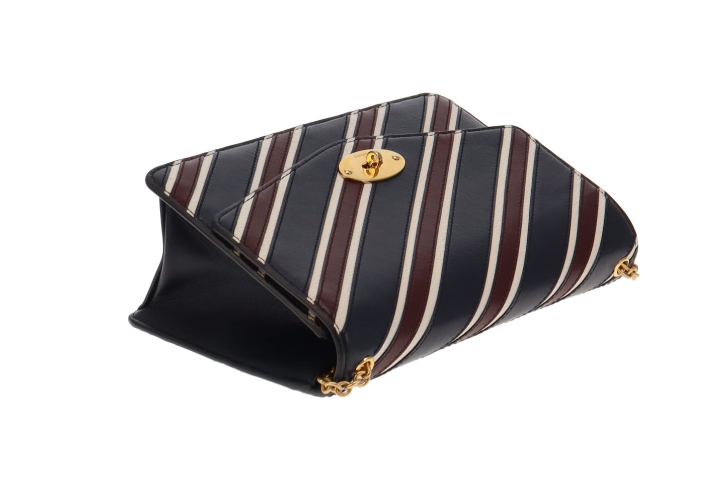 Mulberry Navy/White/Oxblood Striped Medium Darley