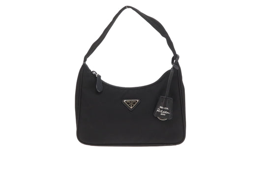 Prada Re-Edition 2000 Black Nylon Mini Shoulder Bag