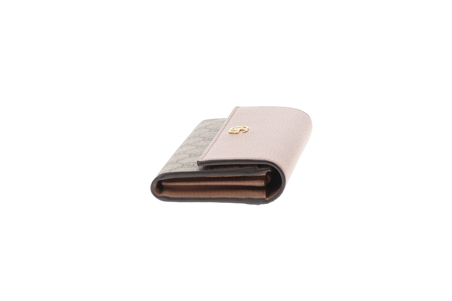 Gucci Marmont Continential Wallet Dusty Pink and GG Supreme