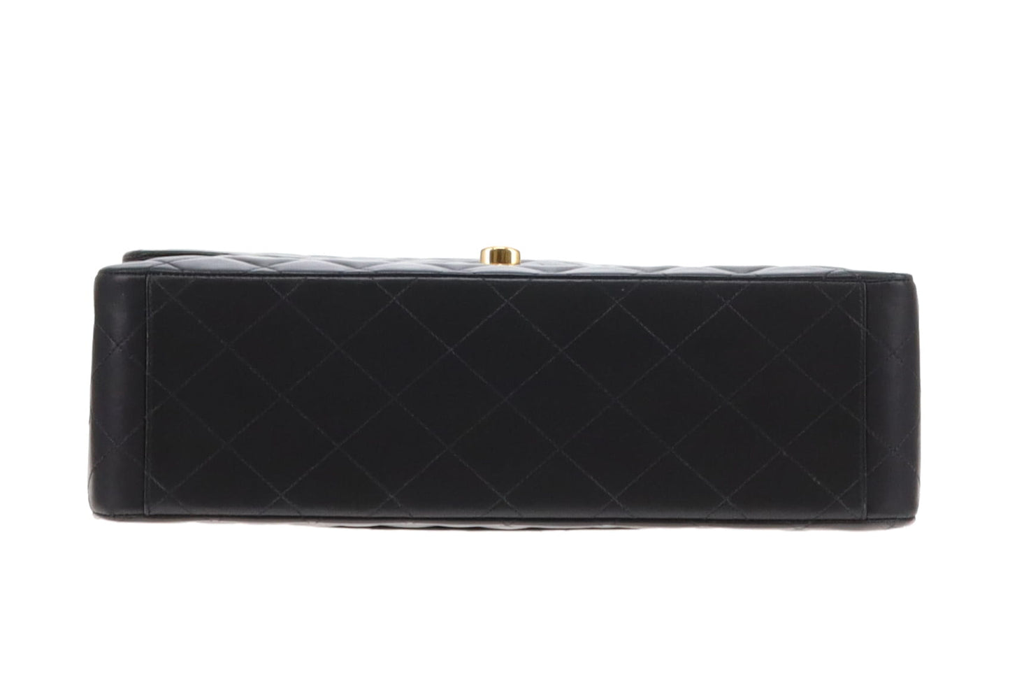 Chanel Black Vintage Lambskin Maxi Single Flap 1991/94
