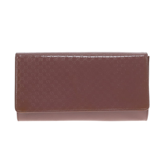 Gucci Micro Guccisima Lilac Long Clutch