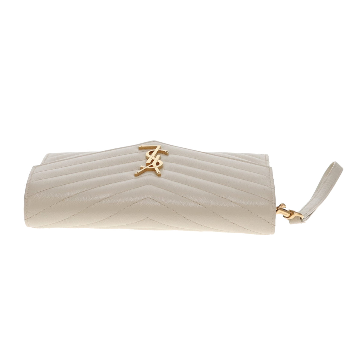 Saint Laurent Cassandre Wristlet Ivory