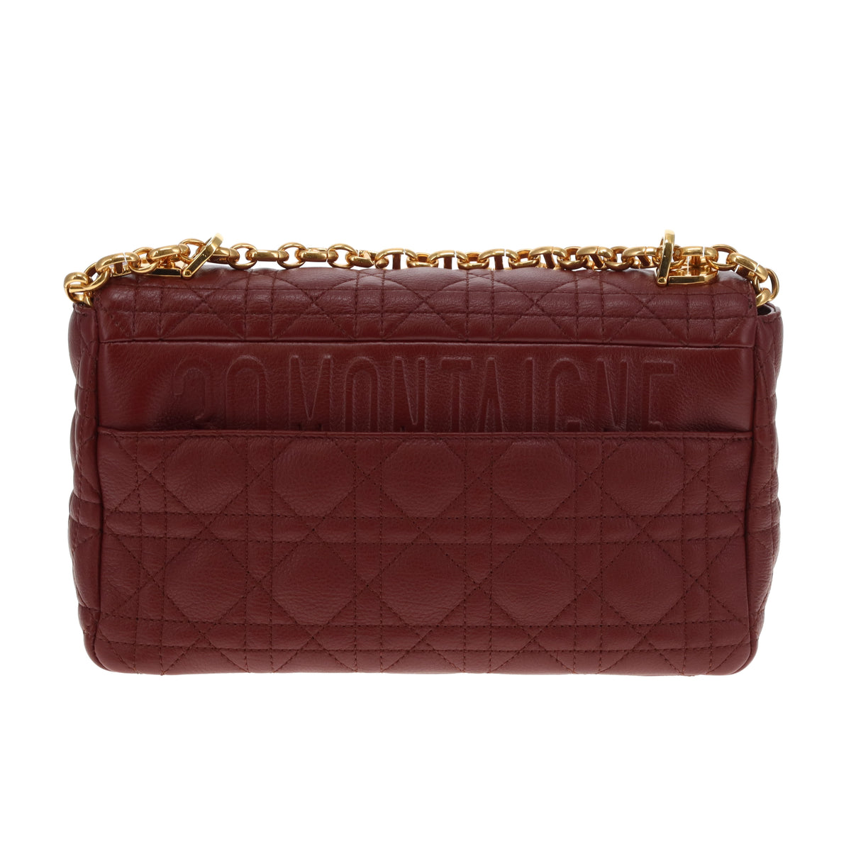 Dior Caro Medium Flap Bag In Red Brick