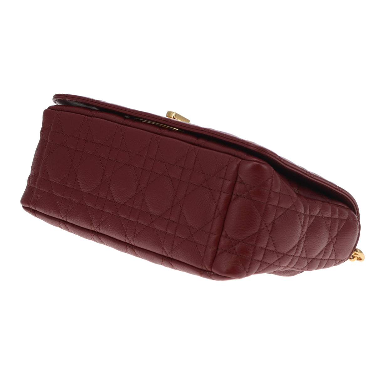 Dior Caro Medium Flap Bag In Red Brick
