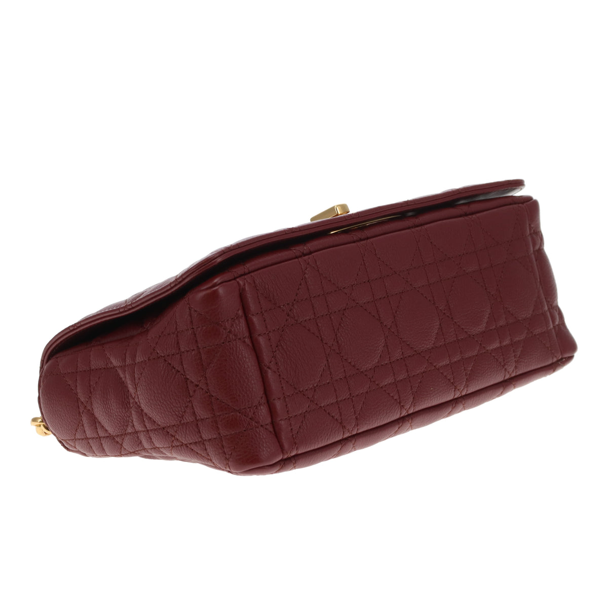 Dior Caro Medium Flap Bag In Red Brick