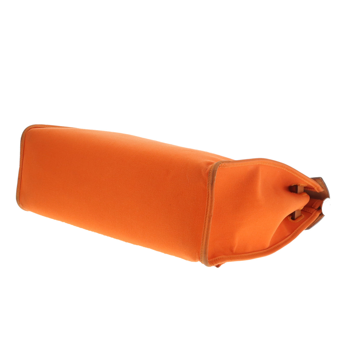 Hermes Herbag Zip 31 In Orange Canvas and Vache Hunter