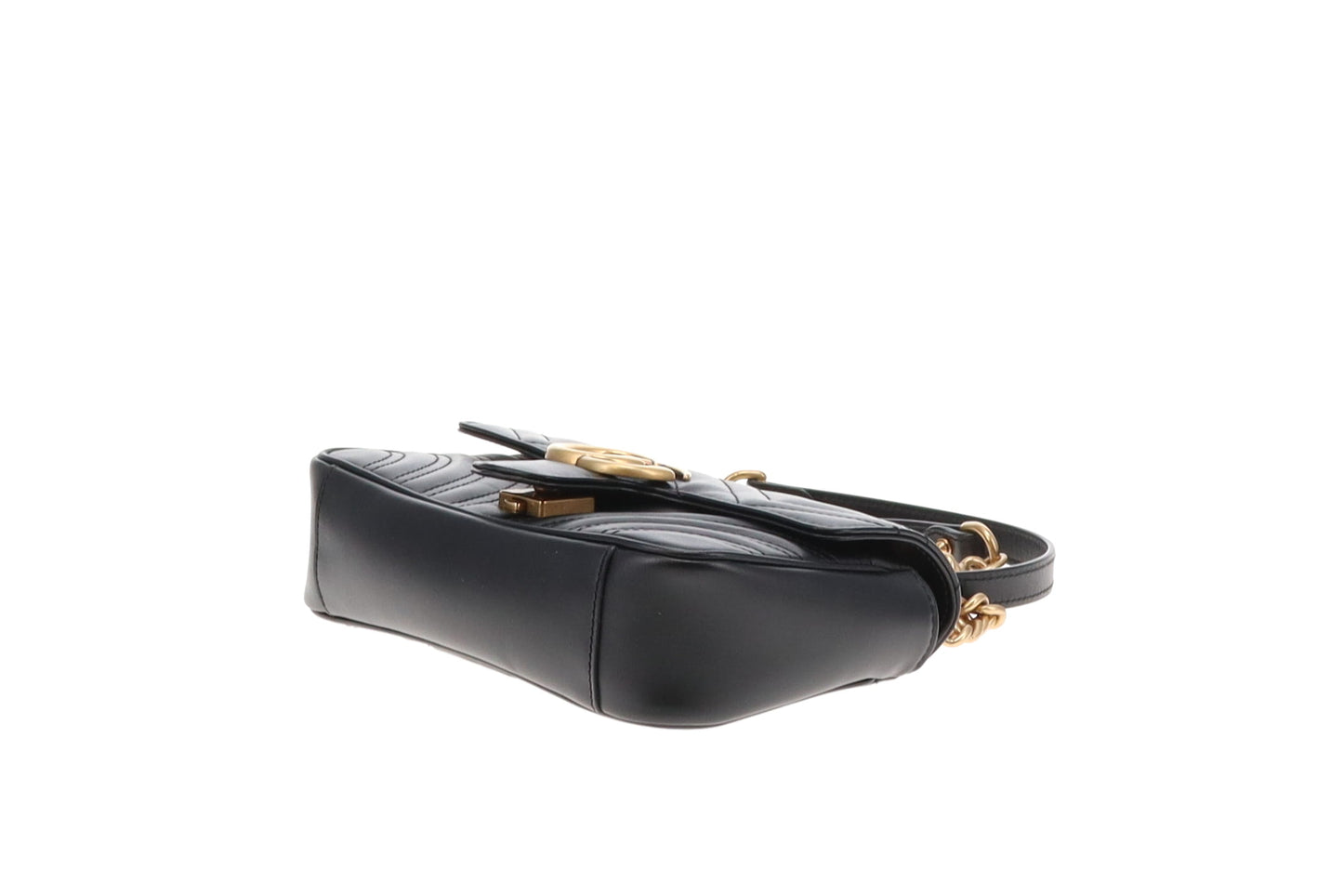Gucci Marmont Flap Bag Mini Black GHW