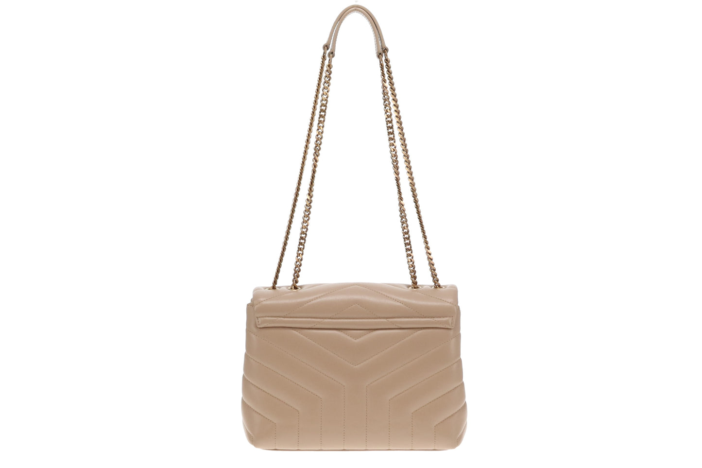 Saint Laurent Loulou Small Beige GHW 2021
