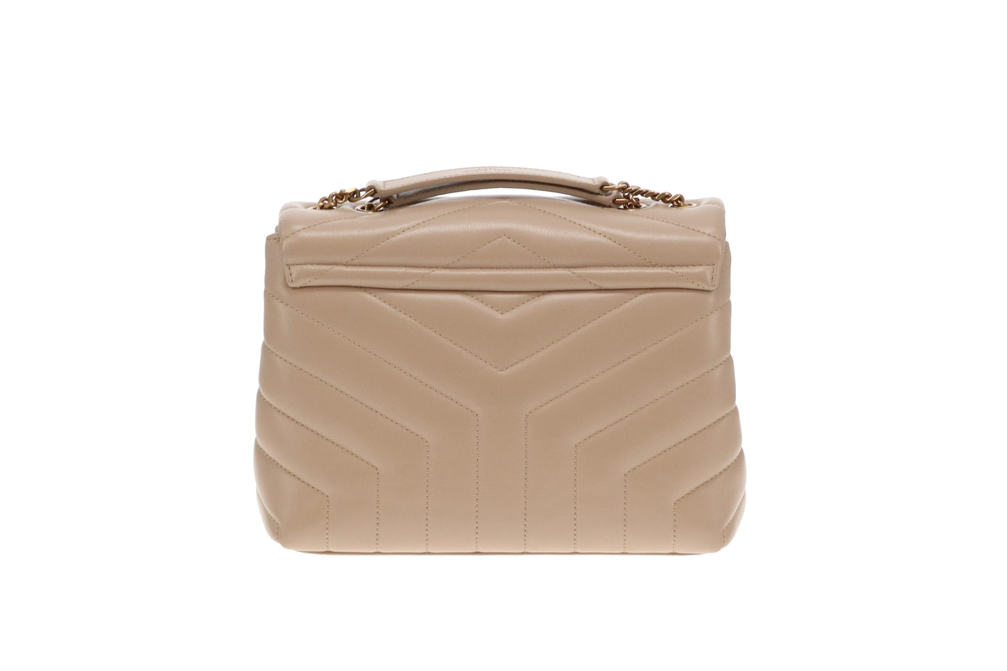 Saint Laurent Loulou Small Beige GHW 2021