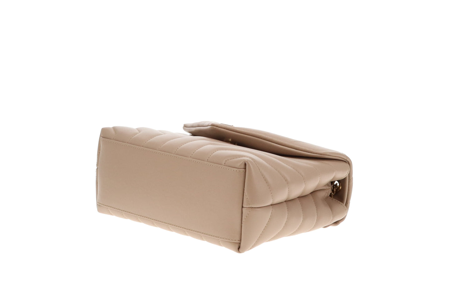 Saint Laurent Loulou Small Beige GHW 2021
