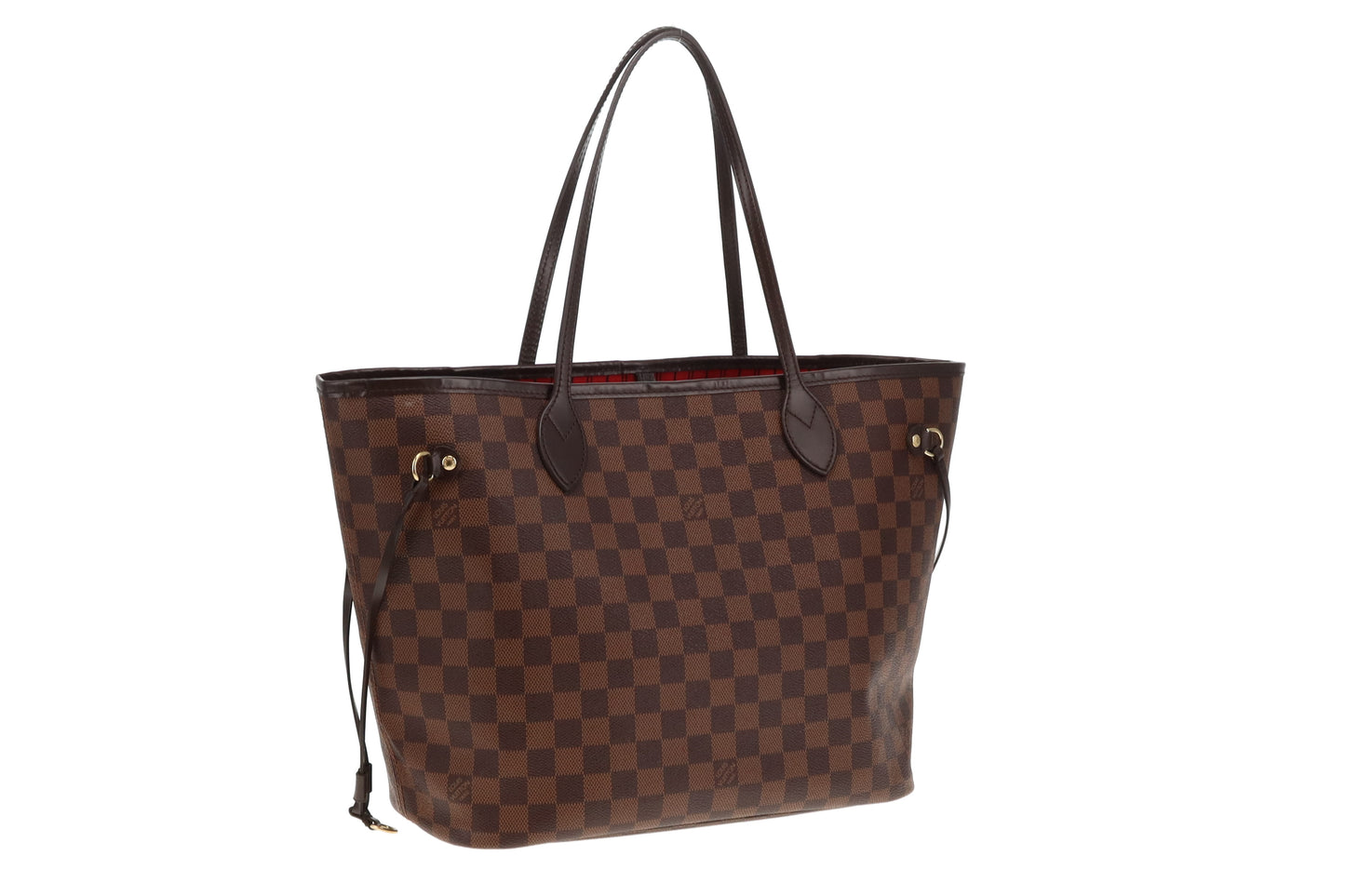 Louis Vuitton Neverfull MM with Pochette Classic Damier Ebene (NFID)