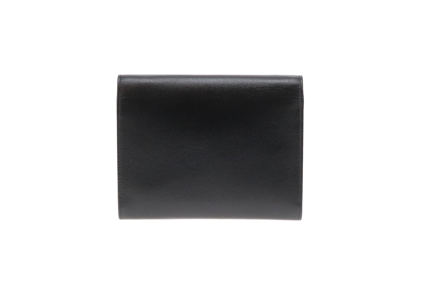 Saint Laurent Cassandra Chain Wallet with Push Lock Black GHW