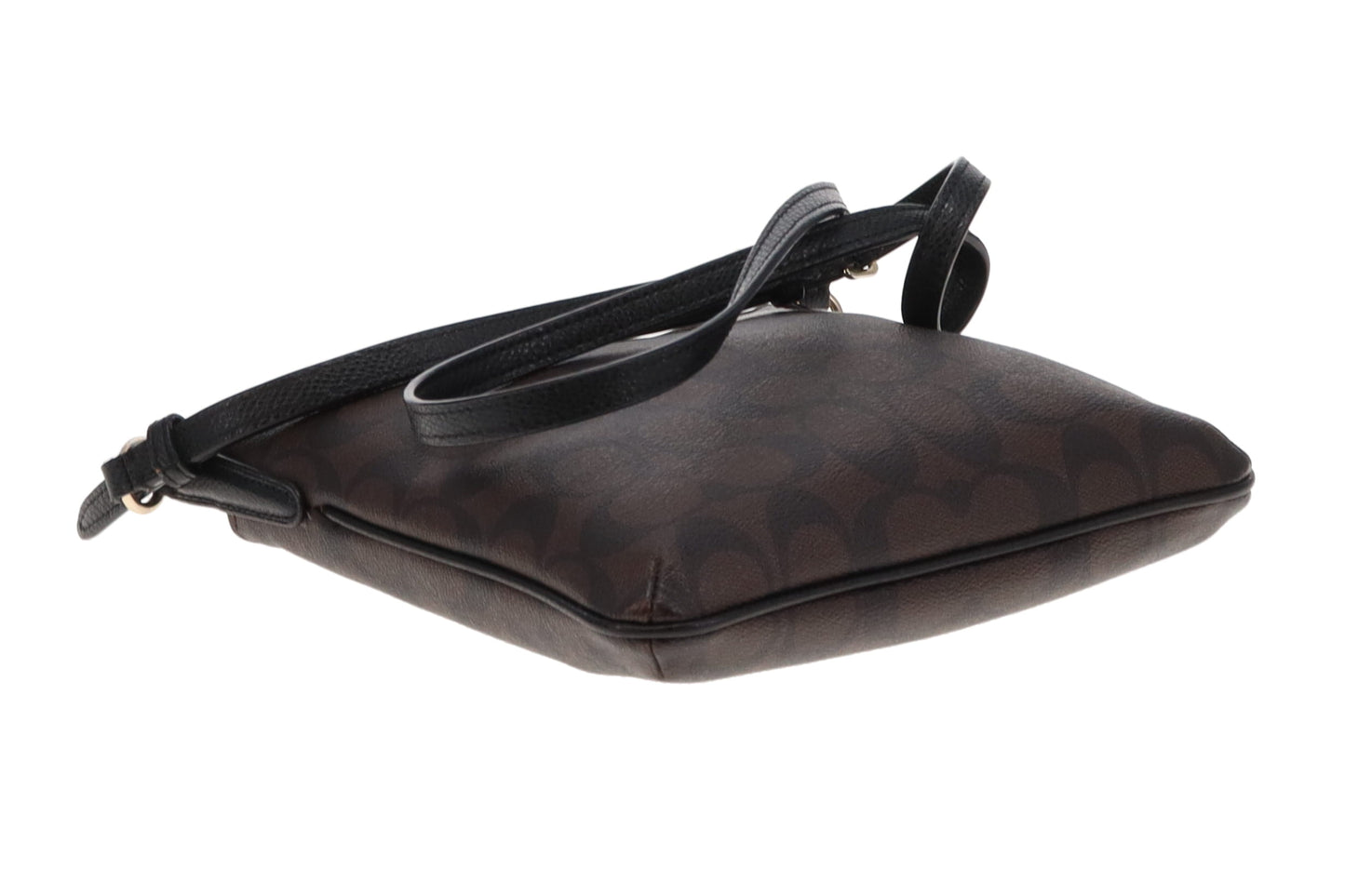 Coach Signature Slim Crossbody Messenger Bag Brown