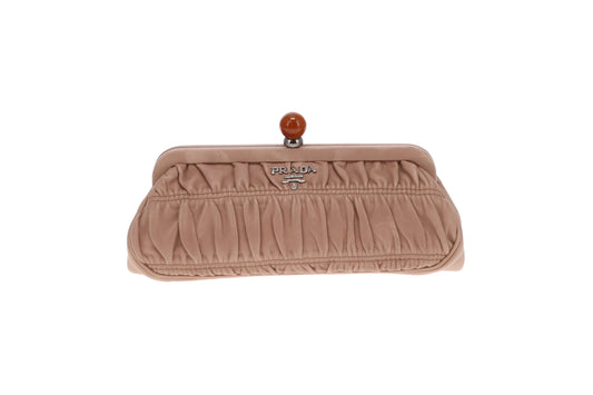 Prada Kisslock Mini Clutch Vintage Cammeo Gaufre
