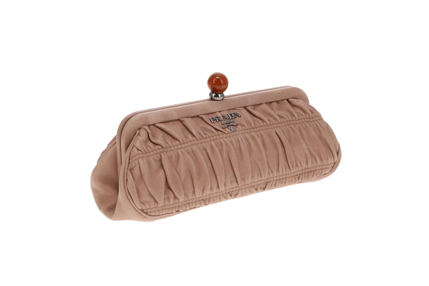 Prada Kisslock Mini Clutch Vintage Cammeo Gaufre