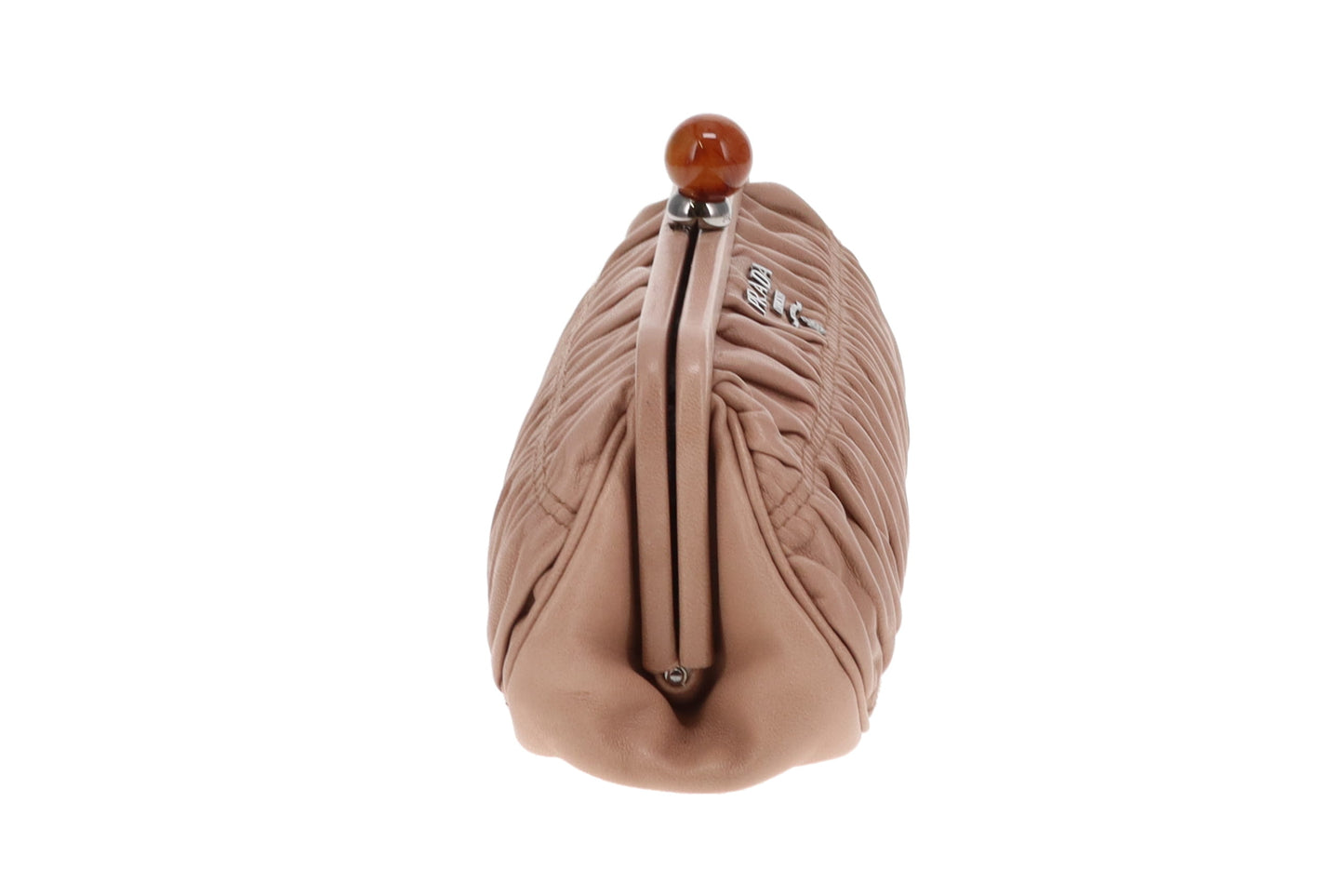 Prada Kisslock Mini Clutch Vintage Cammeo Gaufre