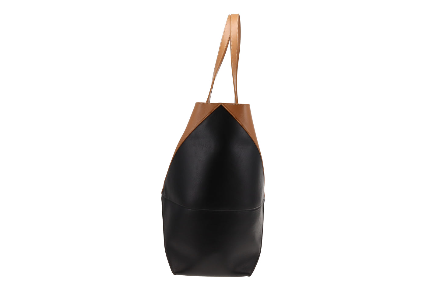 Loewe Puzzle Fold Tote In Warm Desert & Black