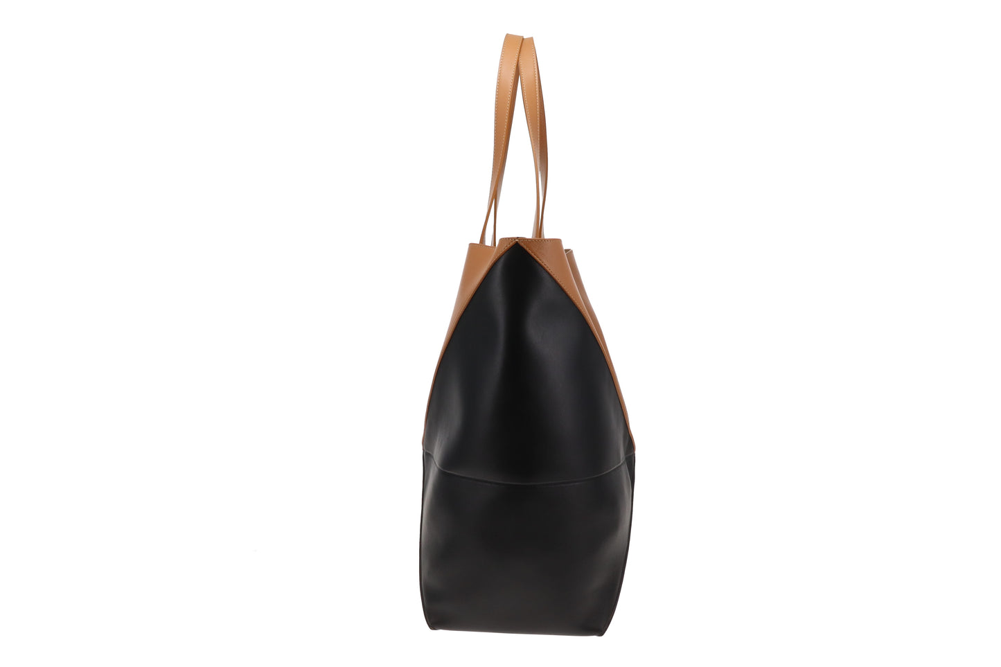 Loewe Puzzle Fold Tote In Warm Desert & Black