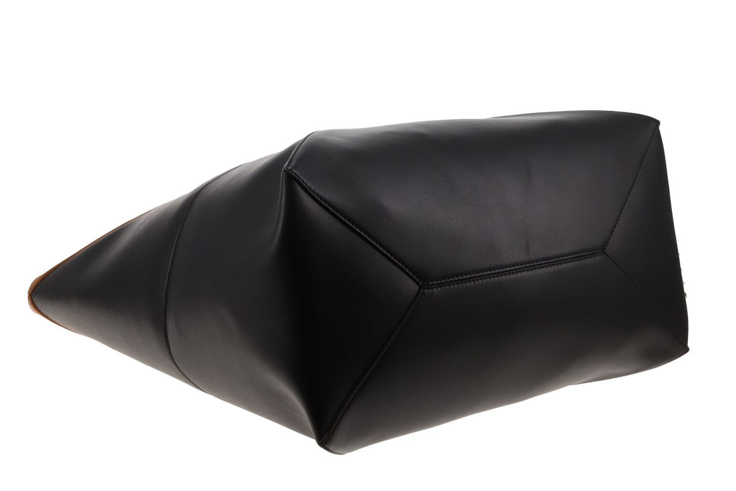 Loewe Puzzle Fold Tote In Warm Desert & Black