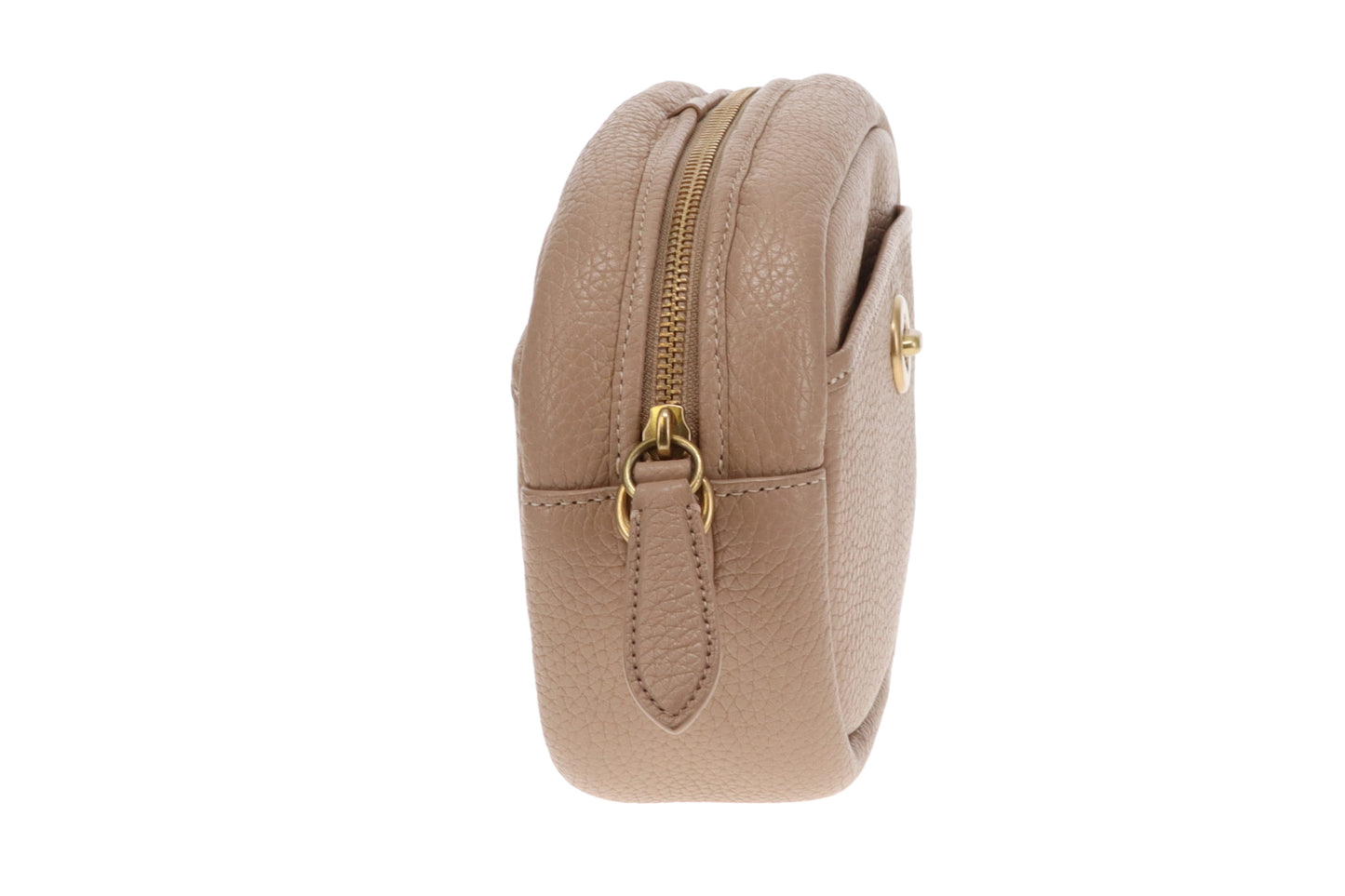 Coach Turnlock Camera Bag Beige with Logo Strap