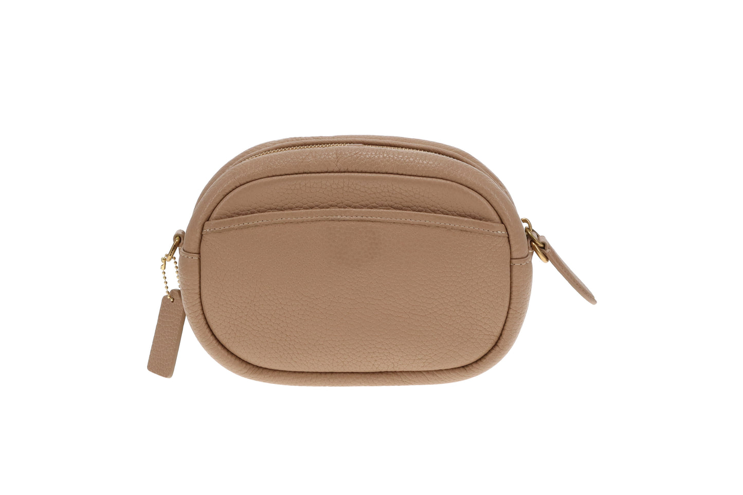 Coach Turnlock Camera Bag Beige with Logo Strap