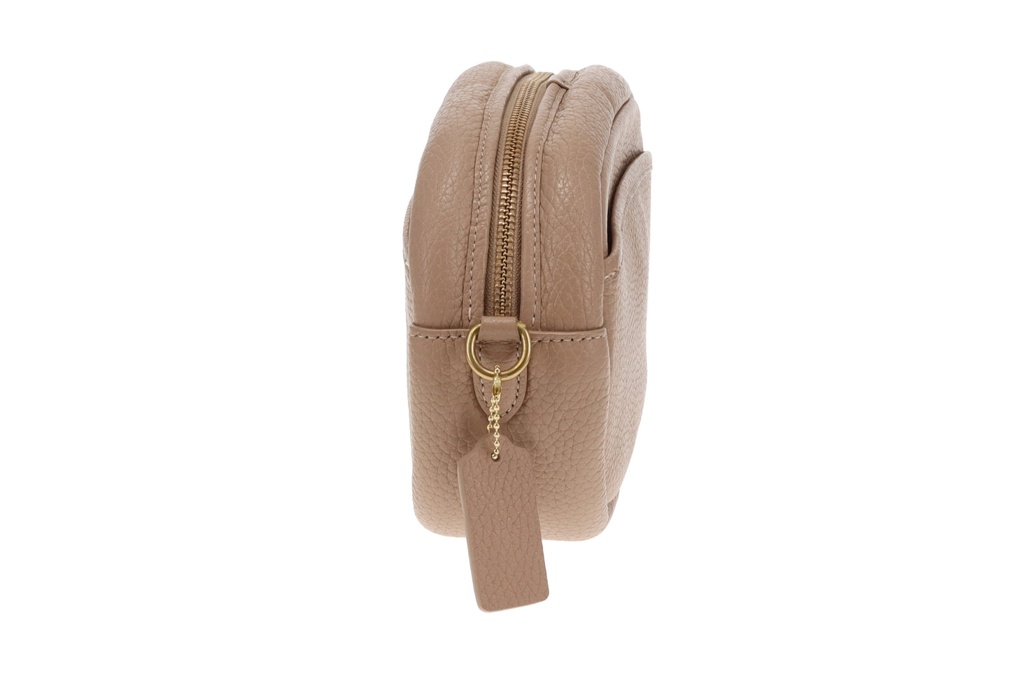 Coach Turnlock Camera Bag Beige with Logo Strap