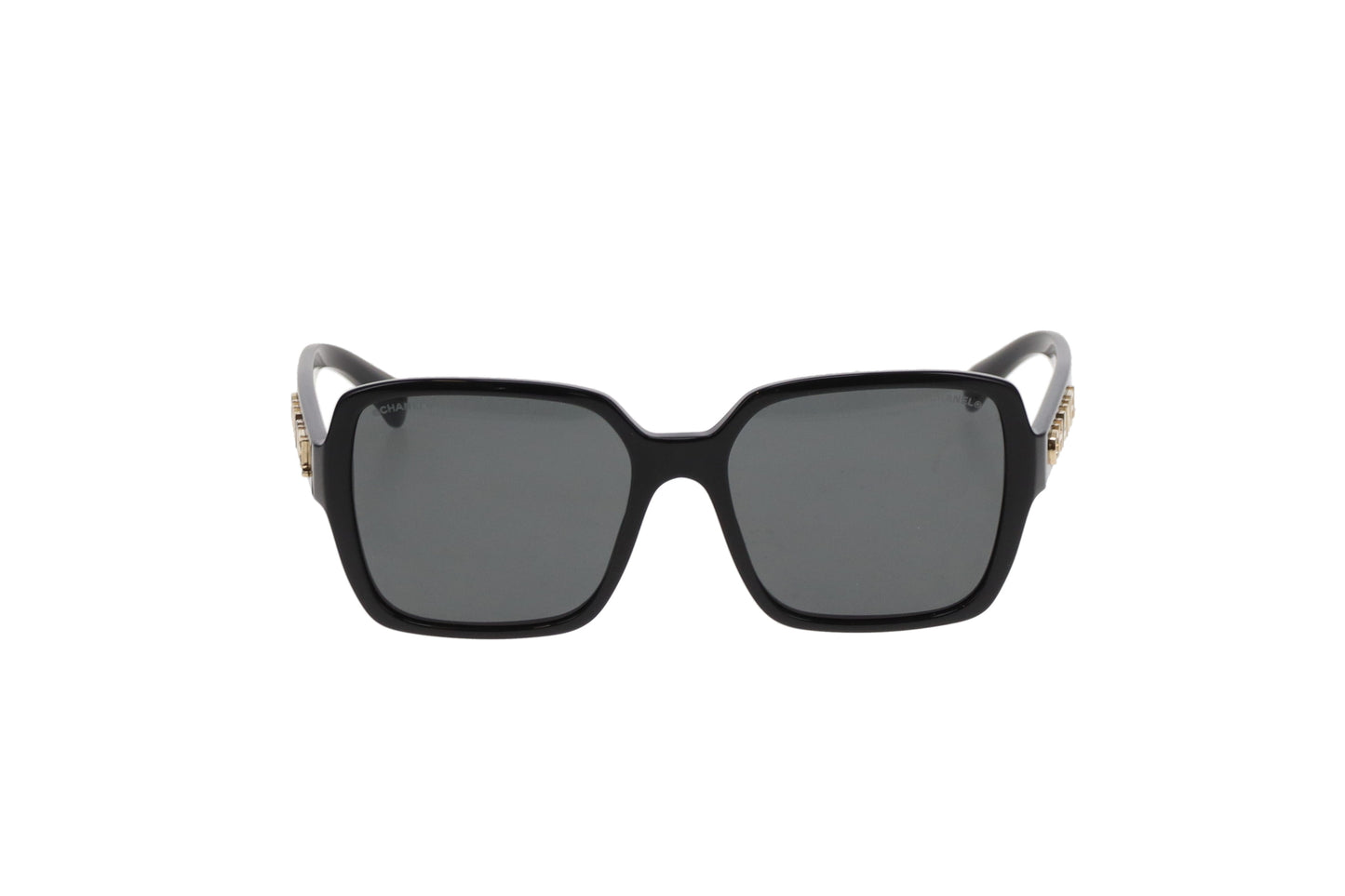 Chanel Sunglasses Black 5408 Square Logo Arm
