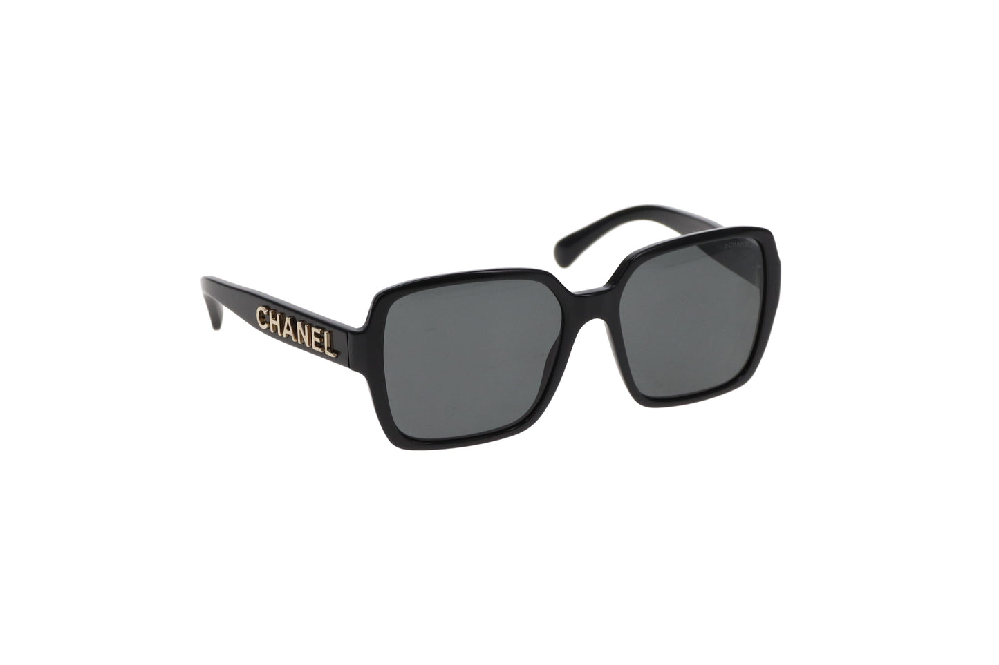 Chanel Sunglasses Black 5408 Square Logo Arm